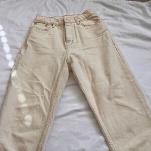 MNG Off-White Denim Pants